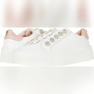 Kurt Geiger London Liviah Rhinestone Sneakers size 9 US